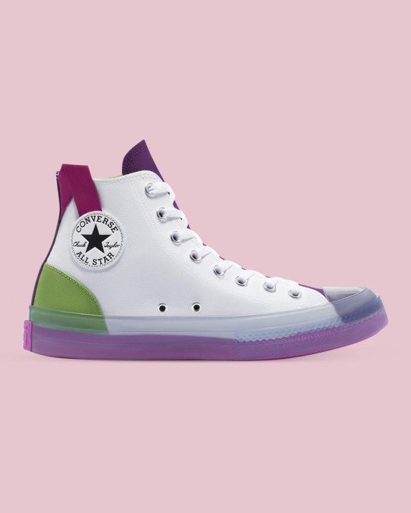 Converse Chuck Taylor All Star CX Blocked Hvide Sko Danmark - Converse Høje Sneakers Herre - 48239KT